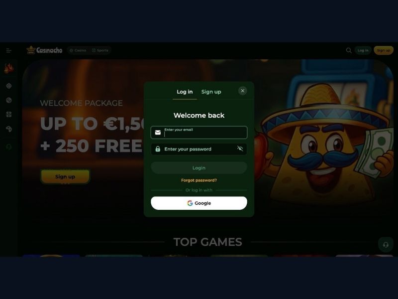 Trójstopniowy pakiet powitalny Casinacho Casino Nacho Casino — jak działa każdy etap